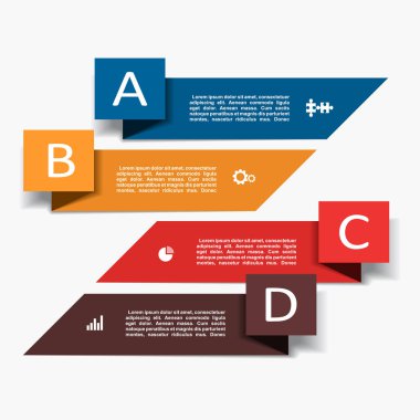 Infographic şablonu. İş akışı düzeni, diyagram, iş adım seçenekleri, banner, web tasarım için kullanılabilir.