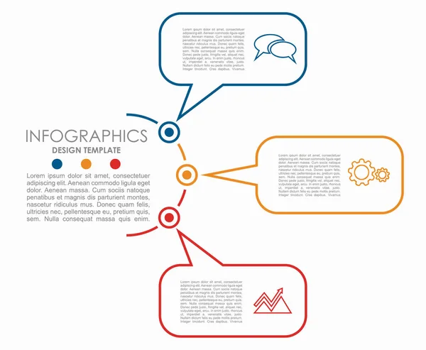 Plantilla infográfica. Se puede utilizar para el diseño del flujo de trabajo, diagrama, opciones de pasos de negocio, banner, diseño web . — Vector de stock