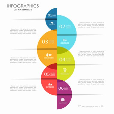 Infographic şablonu. İş akışı düzeni, diyagram, iş adım seçenekleri, banner, web tasarım için kullanılabilir.