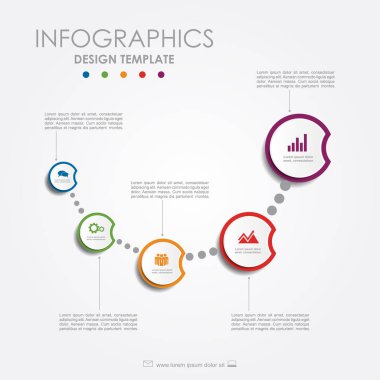 Infographic şablonu. İş akışı düzeni, diyagram, iş adım seçenekleri, banner, web tasarım için kullanılabilir.