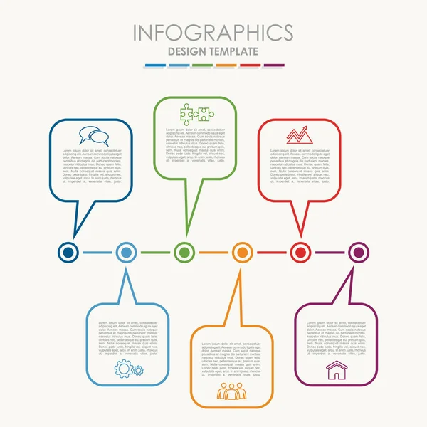 Infografik-Vorlage. kann für Workflow-Layout, Diagramm, Business-Schritt-Optionen, Banner, Web-Design verwendet werden. — Stockvektor