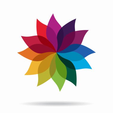 Güzel bir tasarım öğesi soyut çiçek. Vektör çizim.