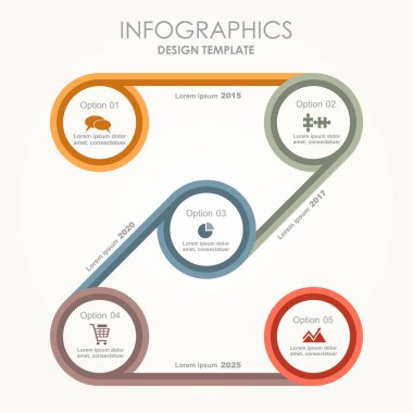 Infographic şablonu. İş akışı düzeni, diyagram, iş adım seçenekleri, banner, web tasarım için kullanılabilir.