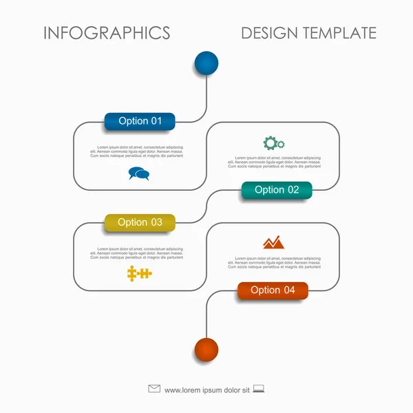 Инфографический шаблон. Может быть использована для верстки рабочих процессов, управления, бизнес-шагами, баннера, веб-дизайна . — стоковый вектор
