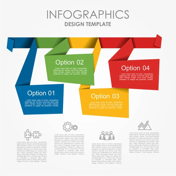 Plantilla infográfica. Se puede utilizar para el diseño del flujo de trabajo, diagrama, opciones de pasos de negocio, banner, diseño web . — Vector de stock