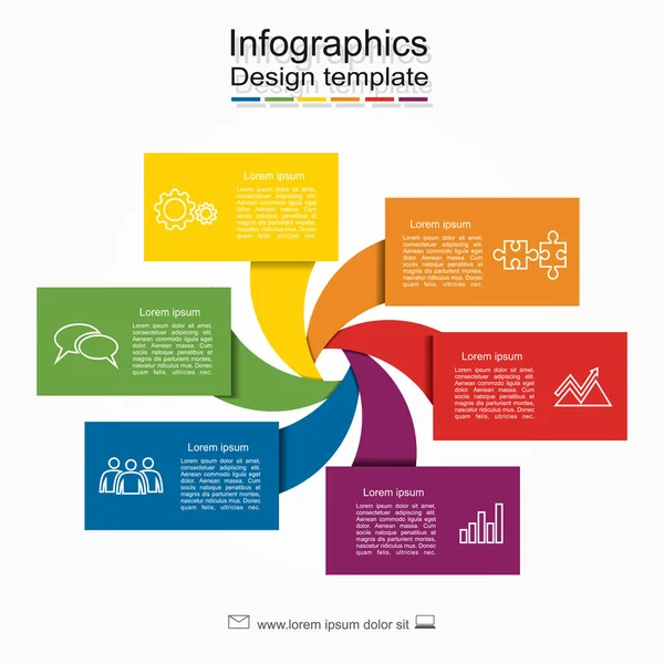 Infographic şablonu. İş akışı düzeni, diyagram, iş adım seçenekleri, banner, web tasarım için kullanılabilir.