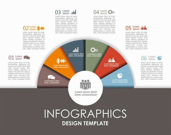 Infographic şablonu. İş akışı düzeni, diyagram, iş adım seçenekleri, banner, web tasarım için kullanılabilir. — Stok Vektör