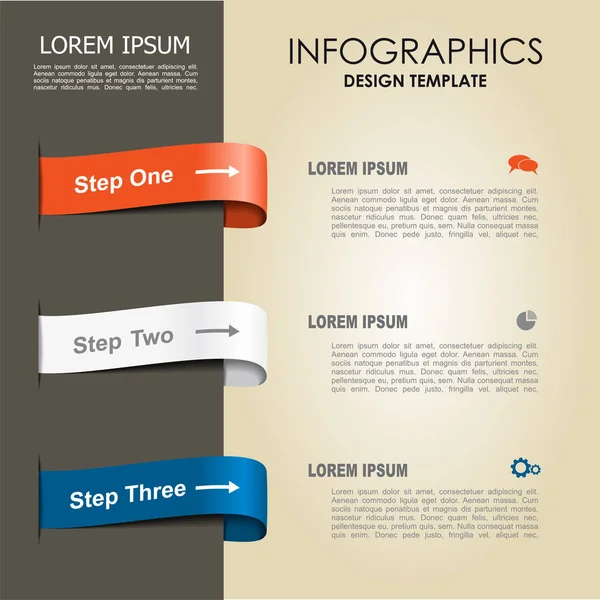 Infographic template. Can be used for workflow layout, diagram, business step options, banner, web design. — Stock Vector