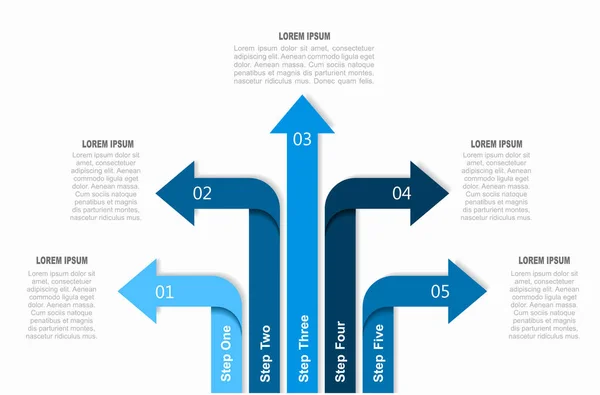 Infografika šablona. Lze použít pro workflow layout, diagram, možnosti podnikání krok, banner, webdesign. — Stockový vektor