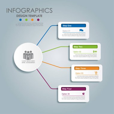 Infographic şablonu. vektör çizim.