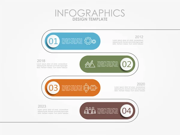 Modèle d'infographie. Illustration vectorielle . — Image vectorielle