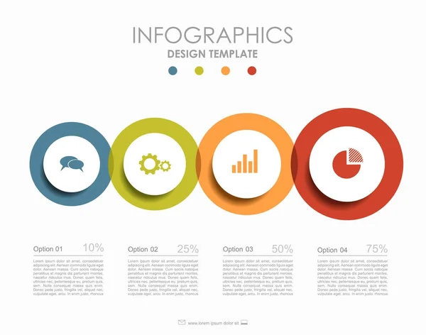 Infografik-Vorlage. Vektorillustration. — Stockvektor