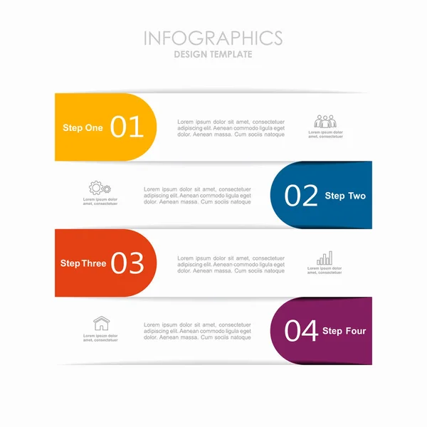 Инфографический шаблон. Векторная иллюстрация . — стоковый вектор