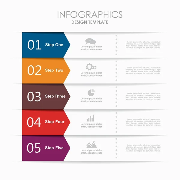 Инфографический шаблон. Векторная иллюстрация . — стоковый вектор