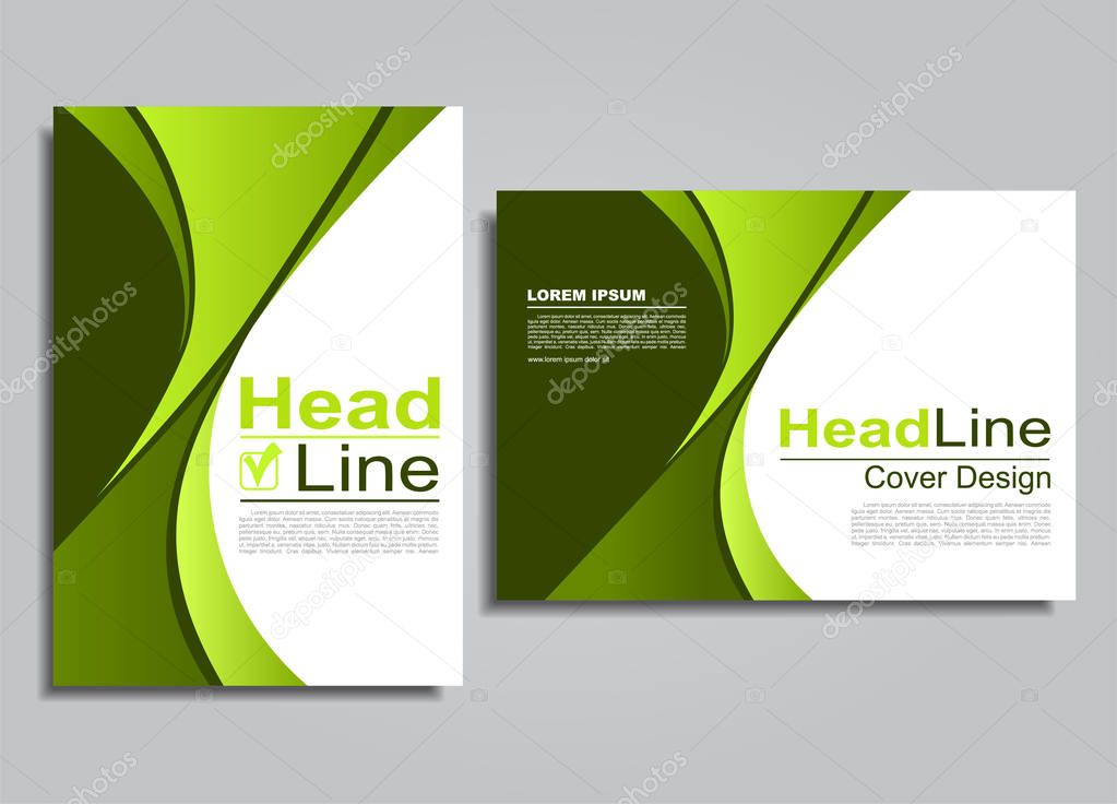 Book album brochure flyer cover design template. Vector illustration.