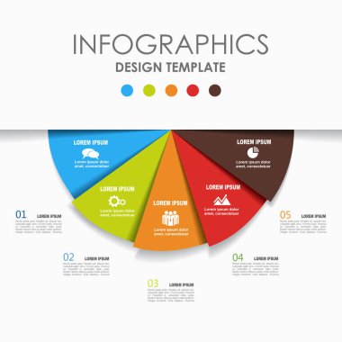 Infographic şablonu. Vektör çizim. İş akışı düzeni, diyagram, iş adım seçenekleri, afiş için kullanılabilir.