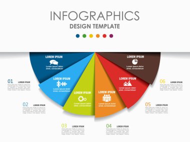 Infographic şablonu. Vektör çizim. İş akışı düzeni, diyagram, iş adım seçenekleri, afiş için kullanılabilir.