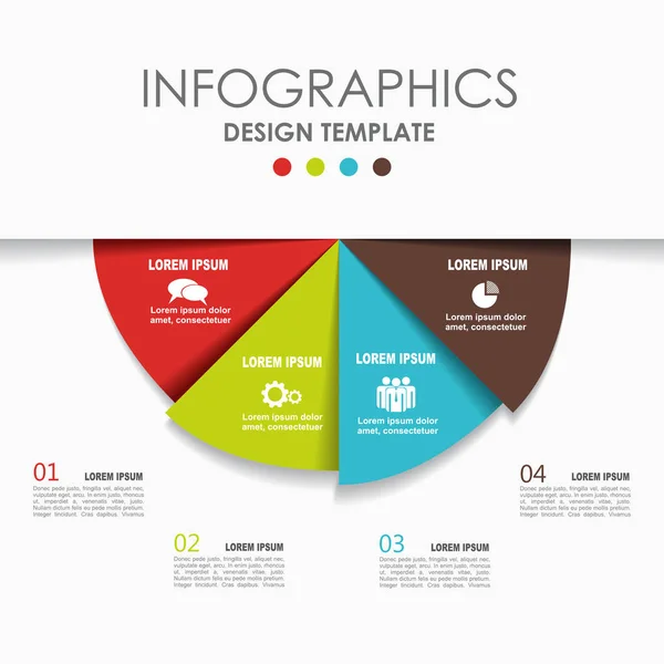 Infografika šablona. Vektorové ilustrace. Lze použít pro workflow layout, diagram, obchodní krok možnosti, banner. — Stockový vektor