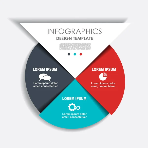 Infografik-Vorlage. Vektorillustration. kann für Workflow-Layout, Diagramm, Business-Schritt-Optionen, Banner verwendet werden. — Stockvektor