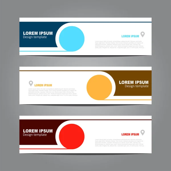 Design horizontal template flyer banner. Vector illustration. — Stock Vector