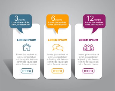 Verileriniz için yer alan bilgi tasarım şablonu. Vektör illüstrasyonu.