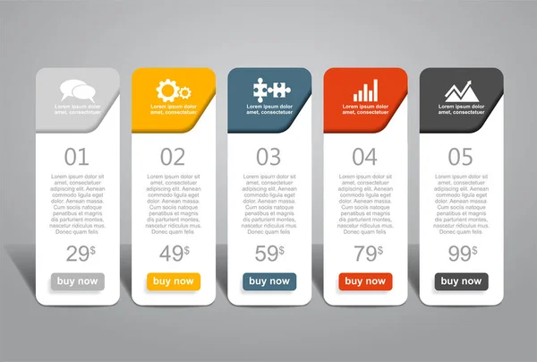 Infographic design template met plaats voor uw gegevens. Vectorillustratie. — Stockvector