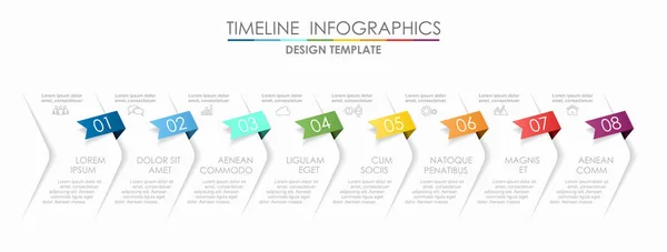 Modelo de design de infográfico com lugar para seus dados. Ilustração vetorial. — Vetor de Stock