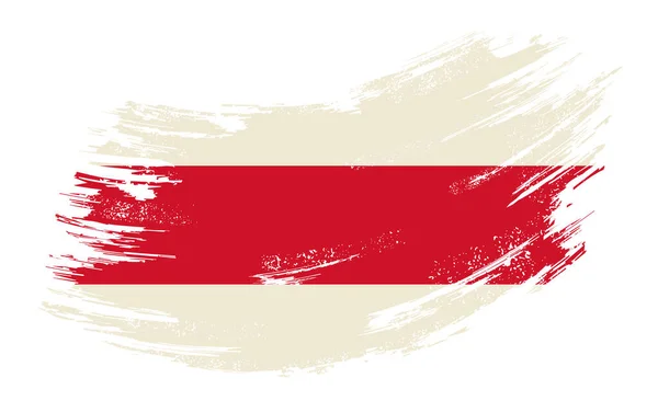 Belarusian flag grunge brush background. Vector illustration. — Διανυσματικό Αρχείο