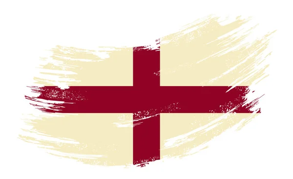 Bandiera inglese pennello grunge sfondo. Illustrazione vettoriale . — Vettoriale Stock