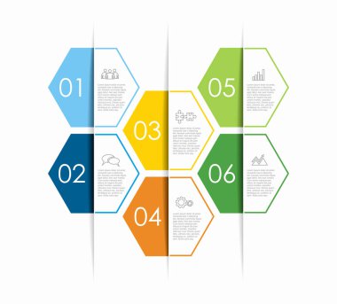 Verileriniz için yer alan bilgi tasarım şablonu. Vektör illüstrasyonu.