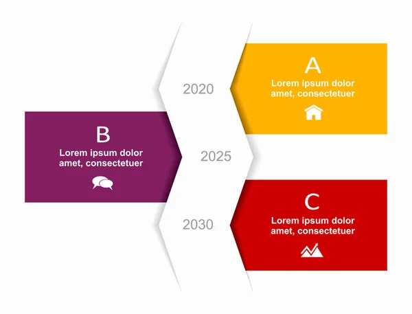 Infografisk designmall med plats för dina data. Vektorillustration. — Stock vektor