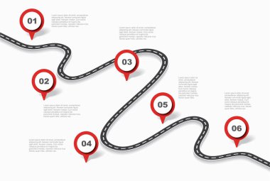 Verileriniz için yer alan bilgi tasarım şablonu. Vektör illüstrasyonu.