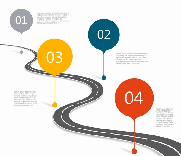 Modelo de design de infográfico com lugar para seus dados. Ilustração vetorial. — Vetor de Stock