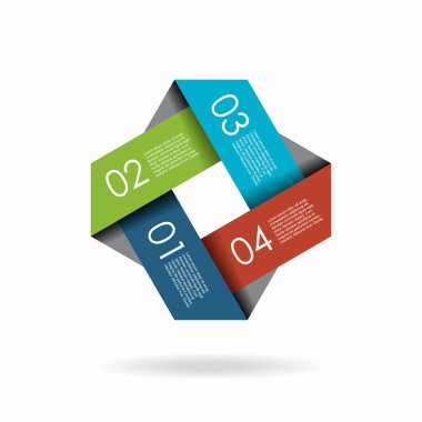 Verileriniz için yer alan bilgi tasarım şablonu. Vektör illüstrasyonu.