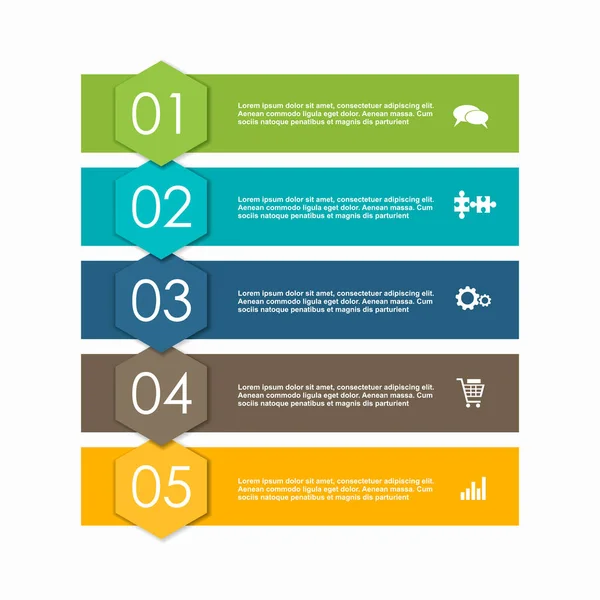 Infographic design template met plaats voor uw gegevens. Vectorillustratie. — Stockvector