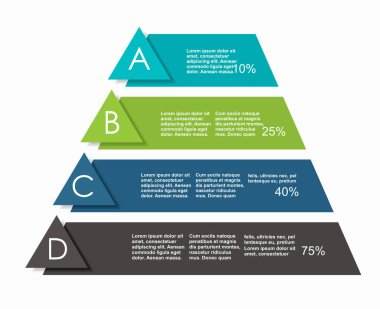Verileriniz için yer alan bilgi tasarım şablonu. Vektör illüstrasyonu.
