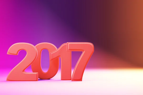 2017 рік новорічні цифри на градієнтному фоні — стокове фото