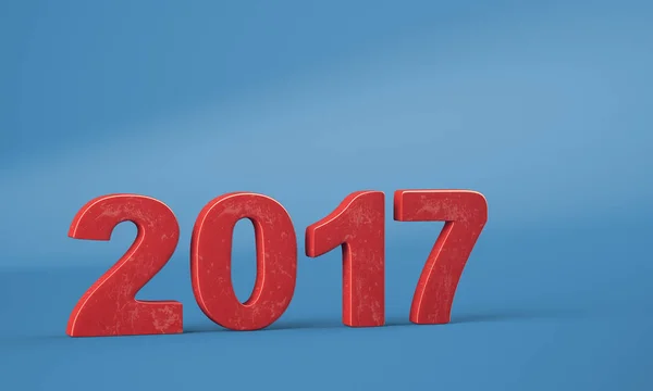Nowy rok 2017 cyfr — Zdjęcie stockowe