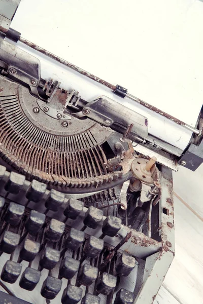 Primer plano de la máquina de escribir Vintage — Foto de Stock