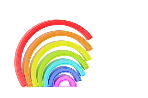 Abstracte cartoon stijl regenboog — Stockfoto