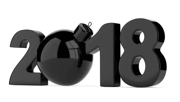 2018 new year figures isolated on white background — Stock Photo, Image