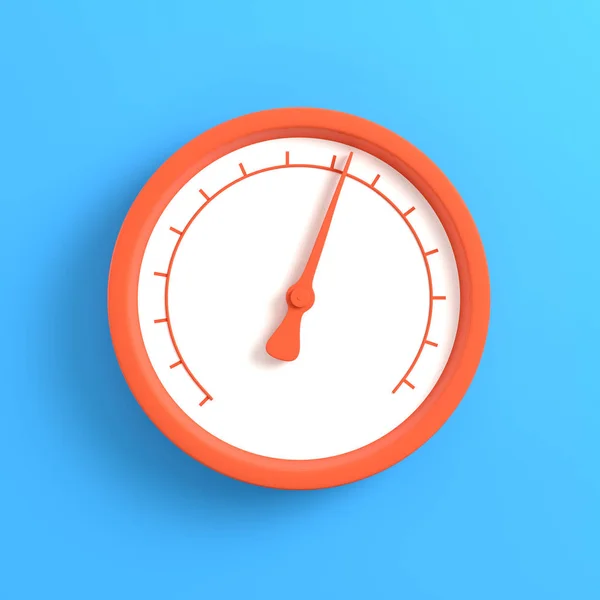 Gauge on bright blue background — Stock Photo, Image