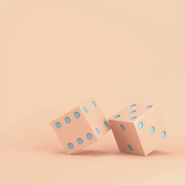 Two dice on bright background — Stock Photo, Image