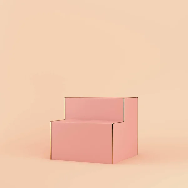 Pastel renklerde parlak arka plan boş ekran stand