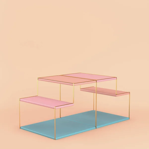 Boş tel raflar parlak arka plan üzerinde görüntü ayaklıklı