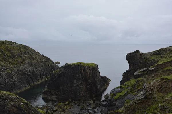 Skalnaté Pobřeží Ostrova Lewis Scotland — Stock fotografie