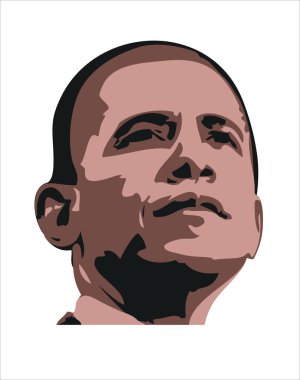 President of USA - Obama clipart