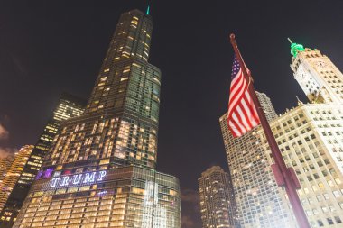Trump Tower in Chicago clipart