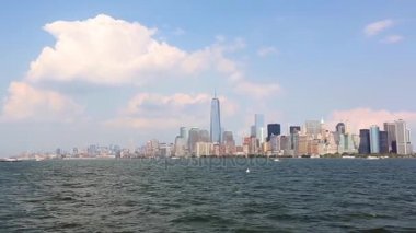 New York şehir merkezinde, görünümünü aşağı Manhattan içinde gökdelenler
