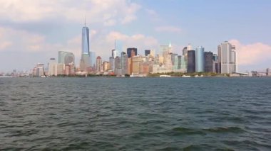 New York şehir merkezinde, görünümünü aşağı Manhattan içinde gökdelenler